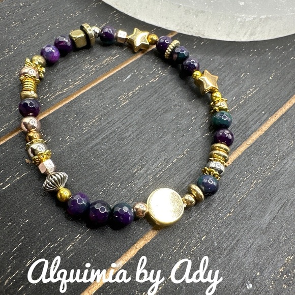 Alquimia Tourmaline and Gold Beaded Bracelet - Picture 1 of 1
